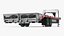 Trailer de coleta de equipamento Gooseneck
