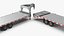 Trailer de coleta de equipamento Gooseneck