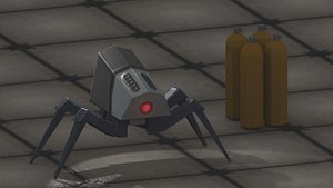 3D LOW POLY ARACHNID ROBOT model