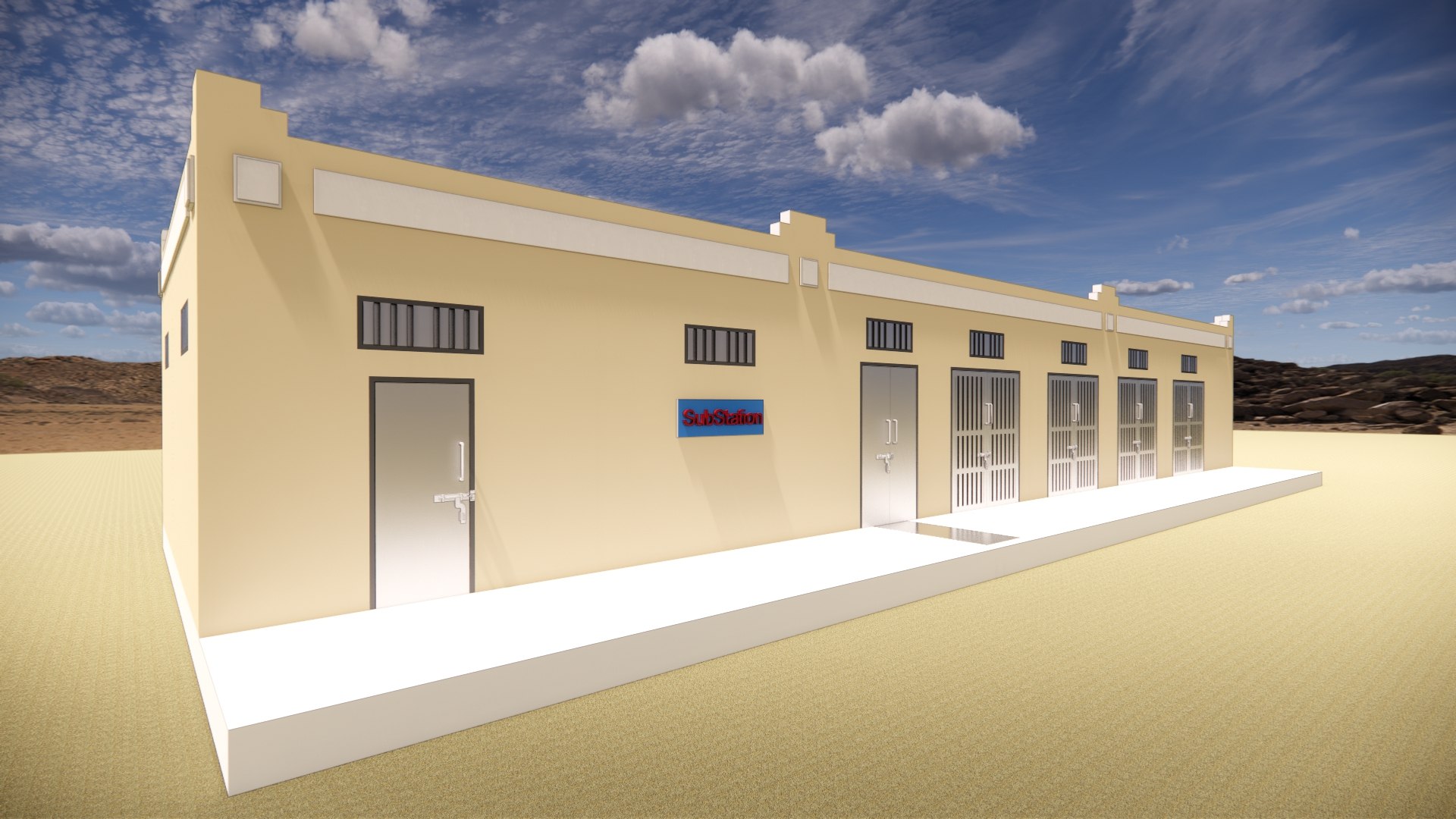 Electrical Substations Buildings Collection 3D - TurboSquid 2220280