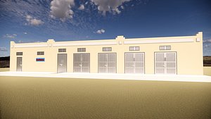 Electrical Substations Buildings Collection 3D