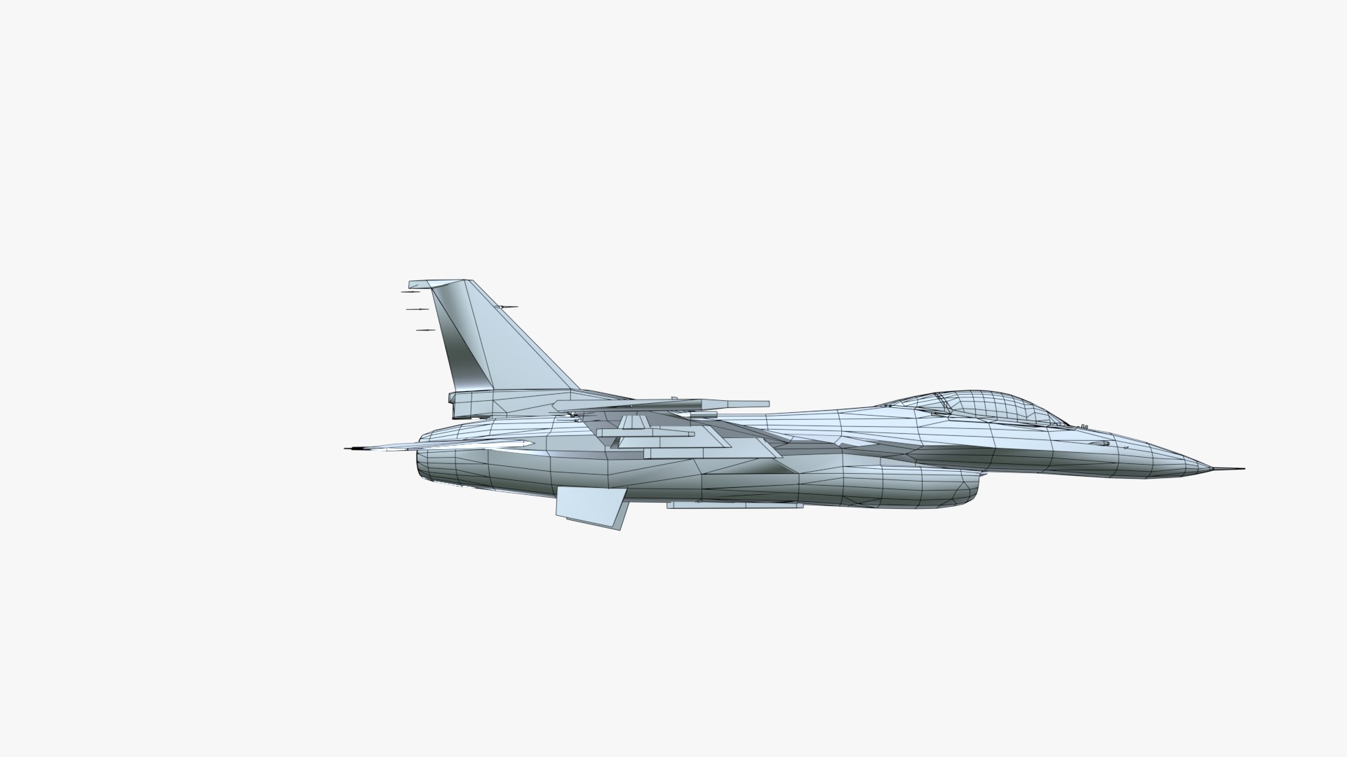 3D model Low Poly F 16 Falcon - TurboSquid 2057254