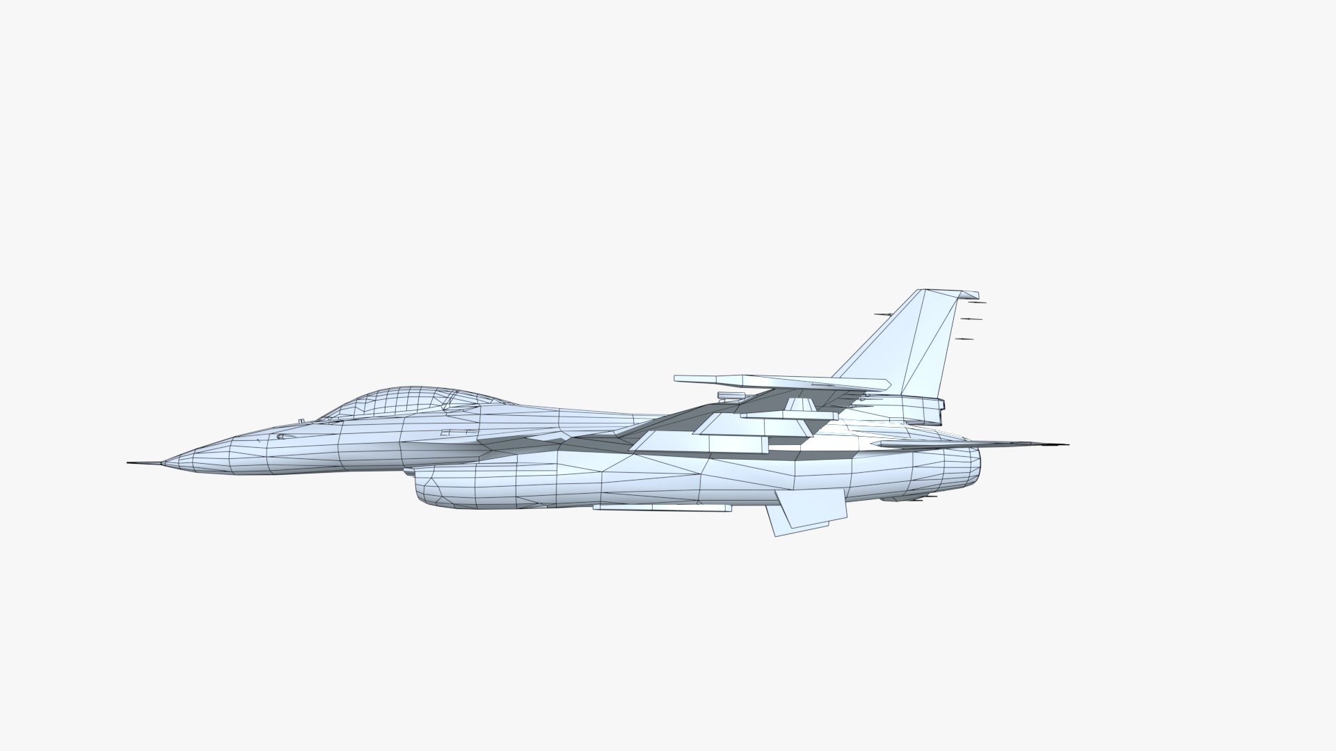 3D model Low Poly F 16 Falcon - TurboSquid 2057254