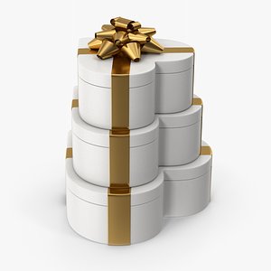 Heart Gift Boxes 3D