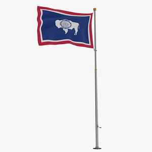 Pole Flag Wyoming