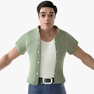 Cartoon Man - Casual Outfit model