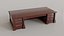 Wooden Desk 3D model