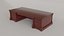 Wooden Desk 3D model