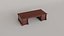 Wooden Desk 3D model