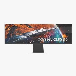 3D model Samsung Odyssey OLED G9 G95SC 49 Inches