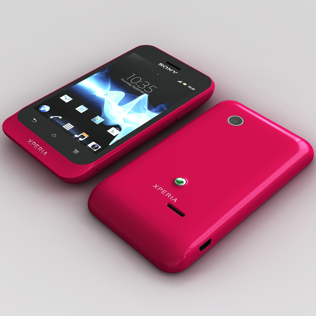 Red Sony Xperia Tipo 3d 3ds