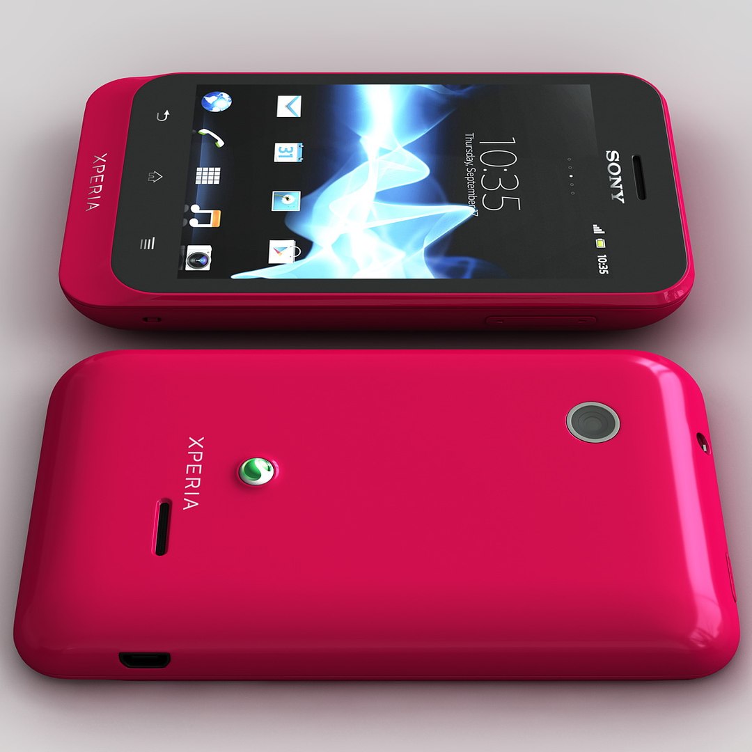 Red Sony Xperia Tipo 3d 3ds