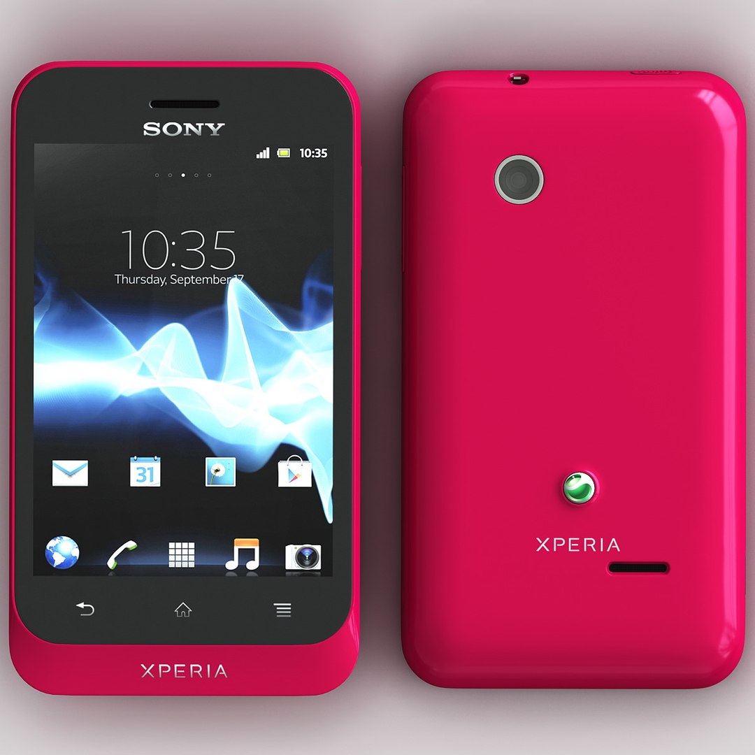 Red Sony Xperia Tipo 3d 3ds