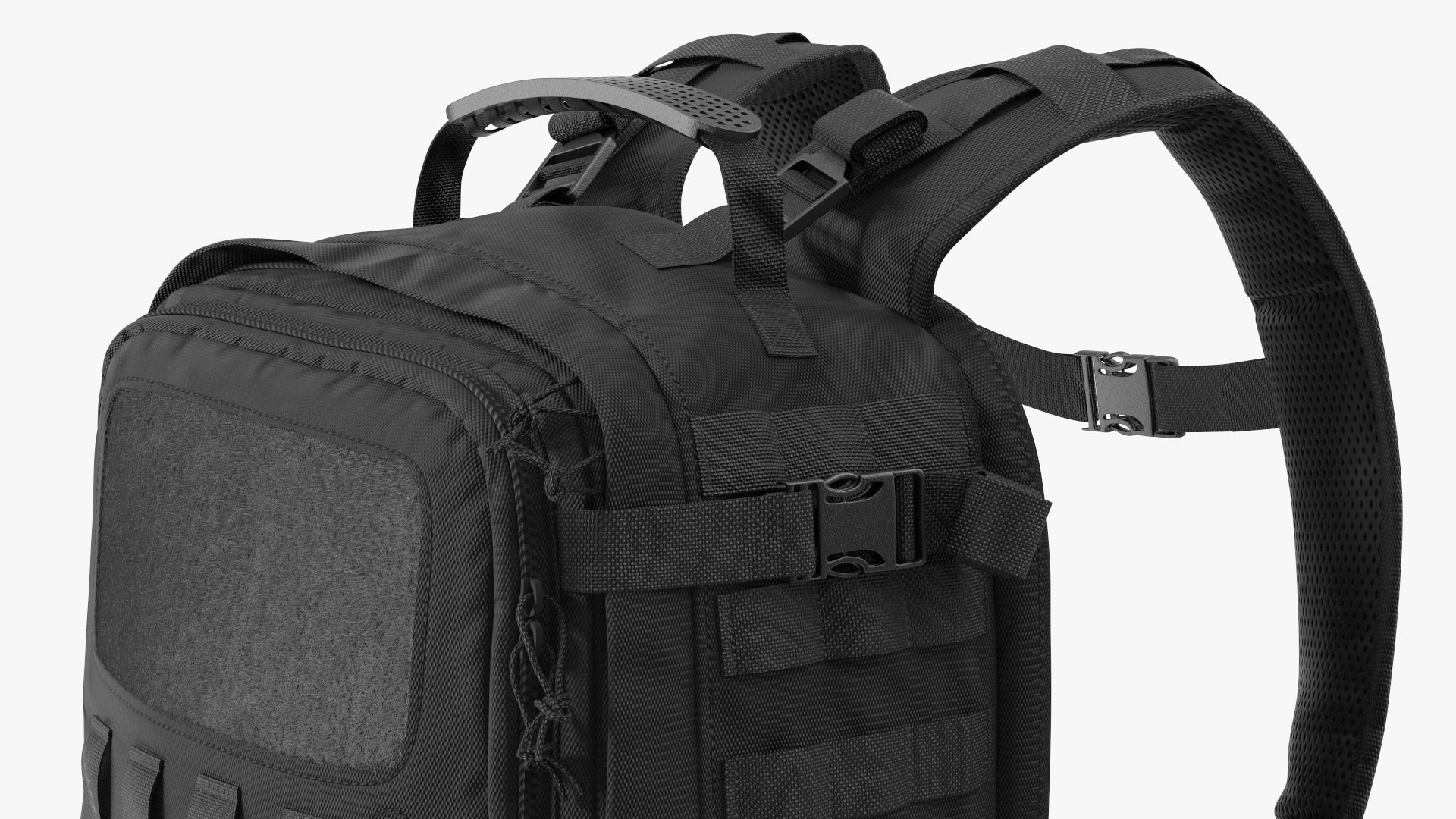 3D Tactical Military Trekking Backpack Black TurboSquid 1933606