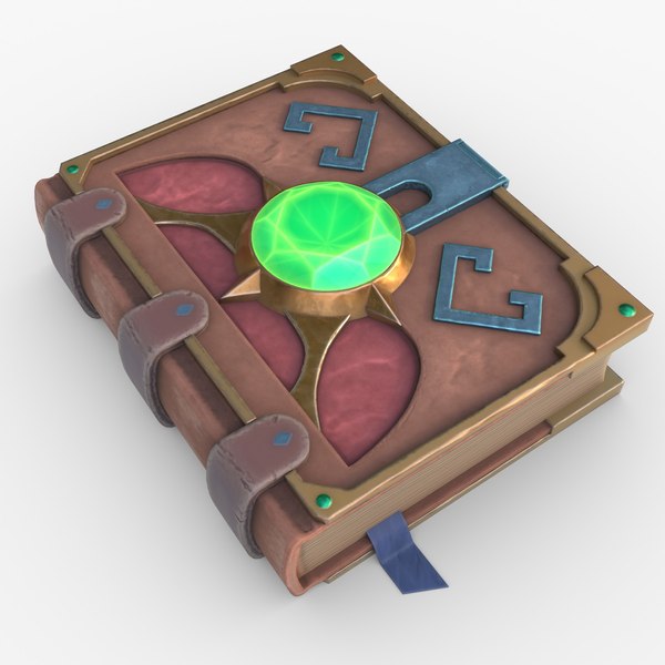 3D model Old Magic Book VR / AR / low-poly