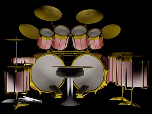 obj drum set