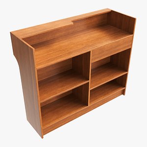 Store Register Checkout Counter Large 3D model