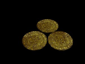 gold coins 3d model