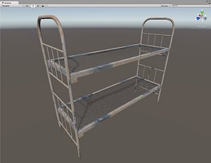 grid bed 3d obj