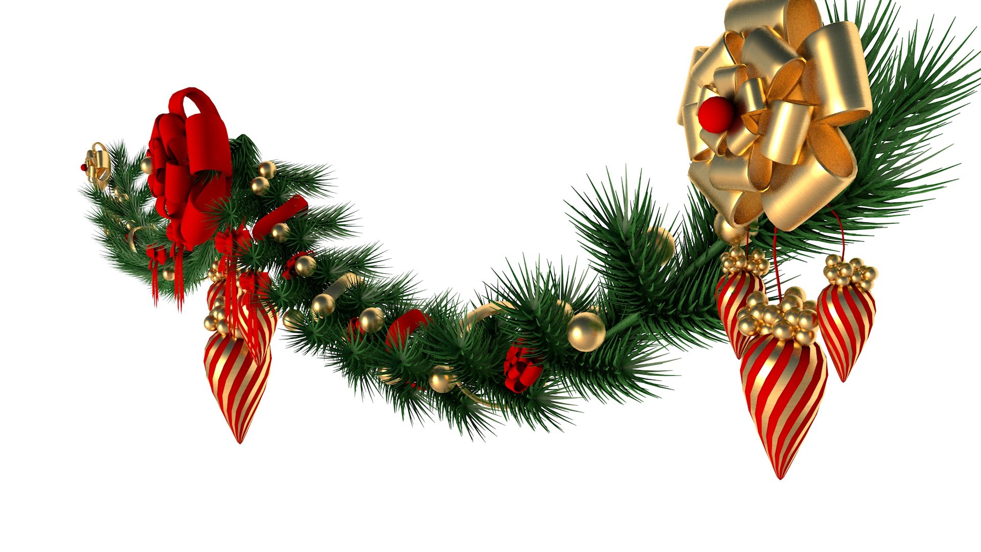 3D model Christmas Wreath 3 - TurboSquid 1810550