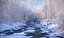 mysterious winter river 3D model
