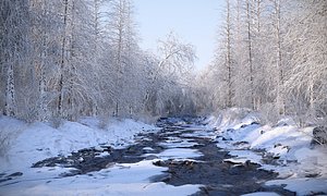 MYSTERIOUS WINTER RIVER