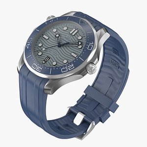 3D Omega Seamaster Diver Blue