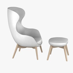 3d chair ottoman model