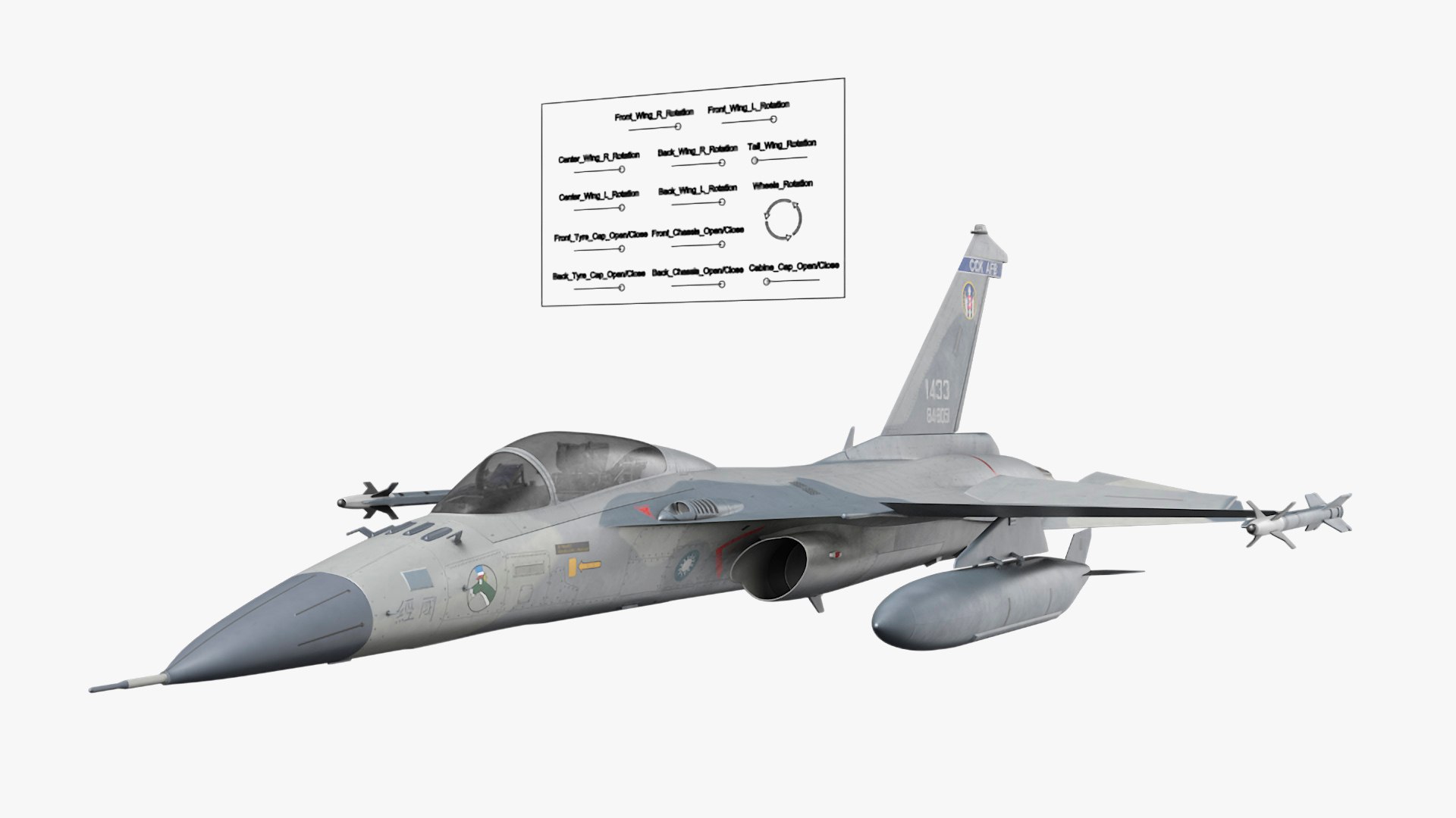 3D Military Fighting Jet AIDC F-CK-1 Ching-Kuo Rigged https://p.turbosquid.com/ts-thumb/Wi/Rvt9yw/GZ/militaryfightingjetaidcfck1chingkuorigged3dsmodel008/jpg/1724882783/1920x1080/fit_q87/652cb546f2049e290791f55541ce5976e9e85e69/militaryfightingjetaidcfck1chingkuorigged3dsmodel008.jpg