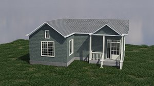 Simple House 002 3D model