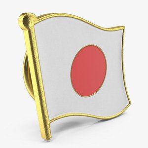 japan flag lapel pin model