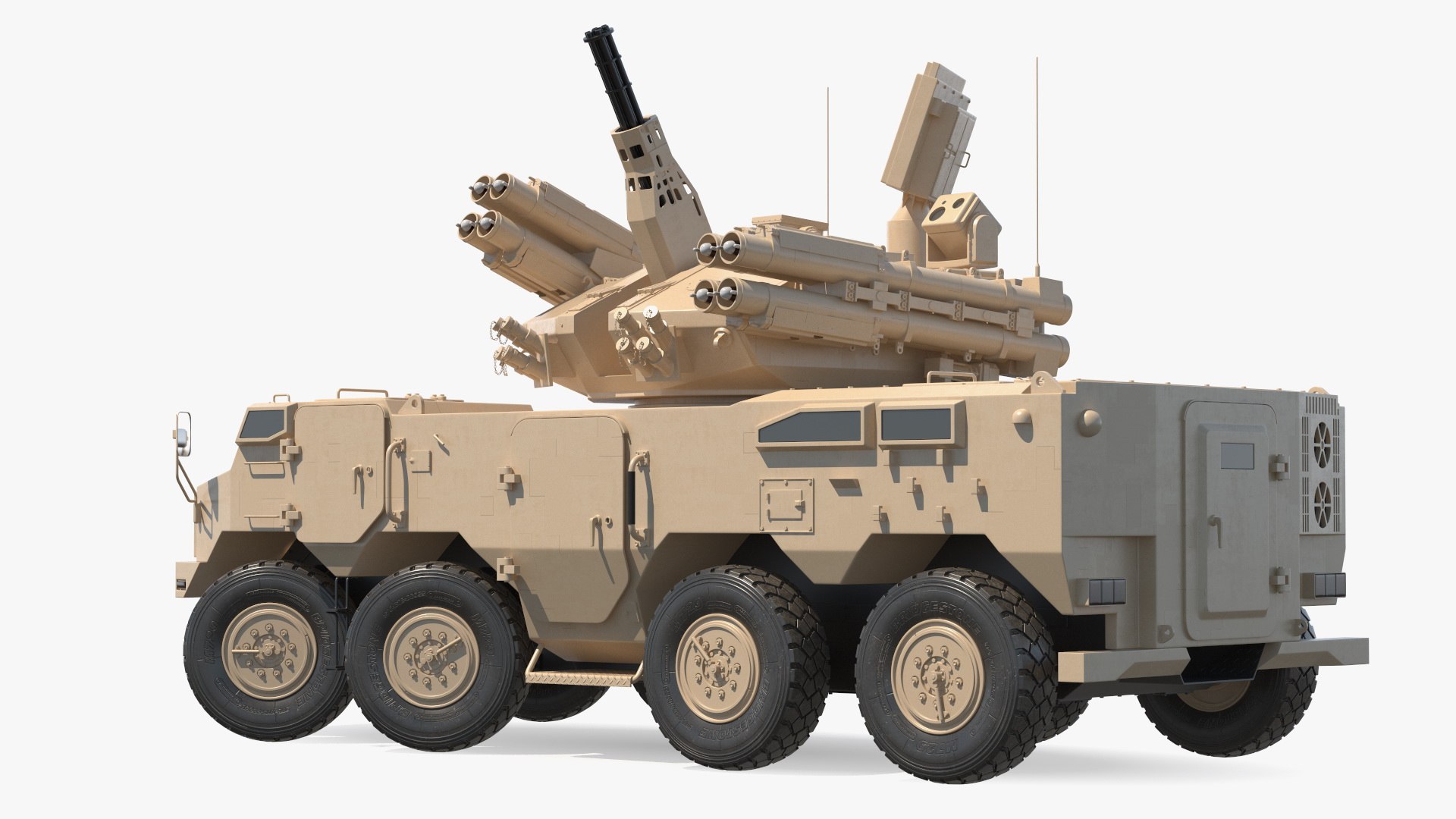 Type 625E Weapon Control System Sand Colored Rigged 3D Model ...