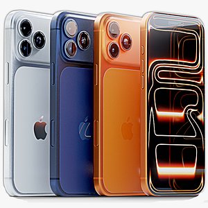 3D model iPhone 17 Pro Max All Colors