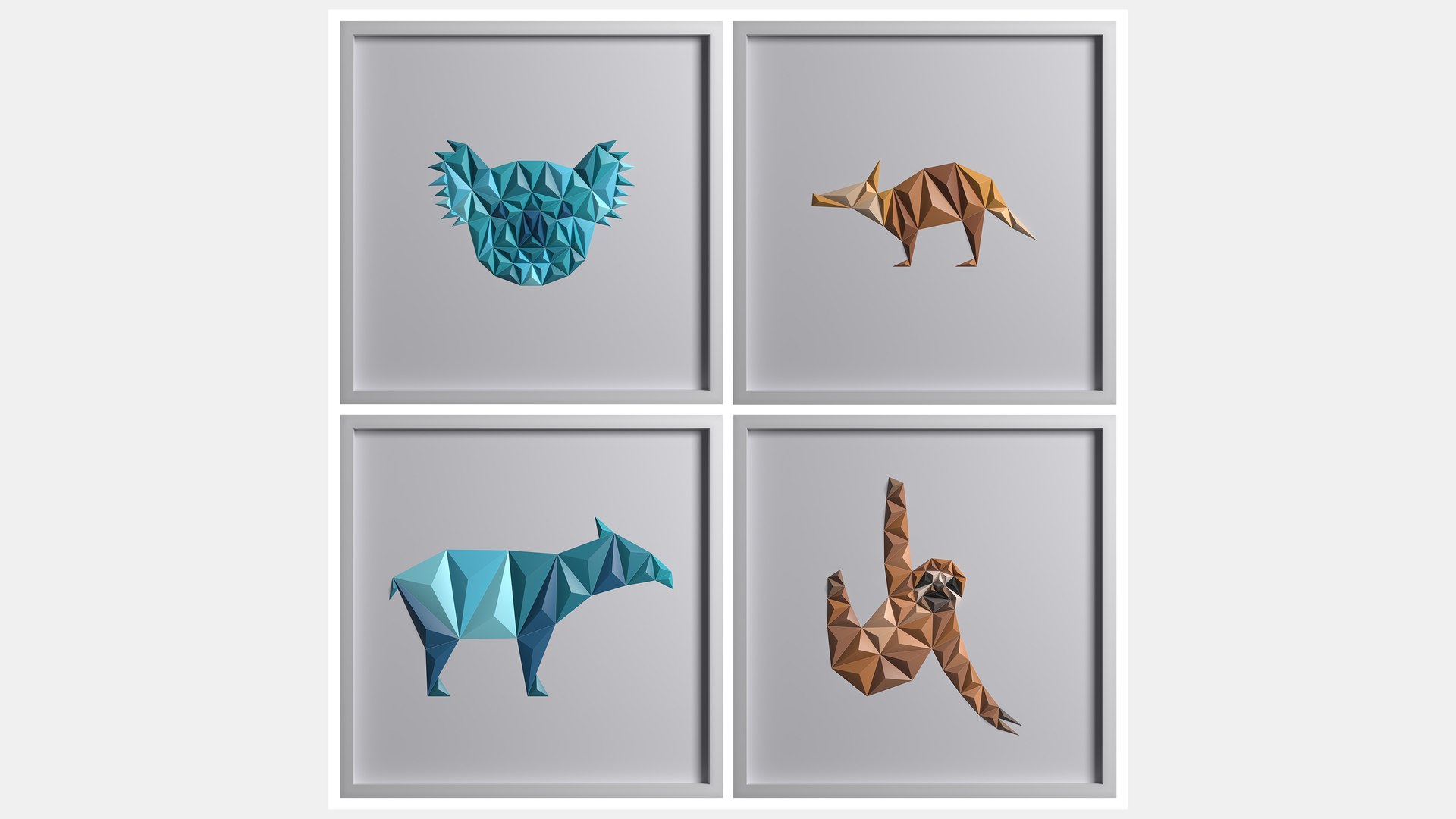 3D Paper ArtWork 24 Model - TurboSquid 2005077