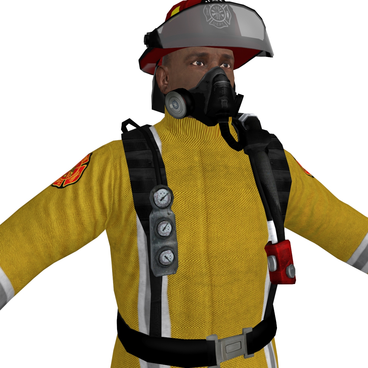 3d fireman ready