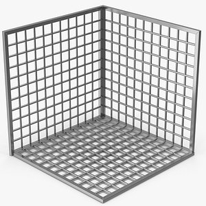 3D Steel Grid model