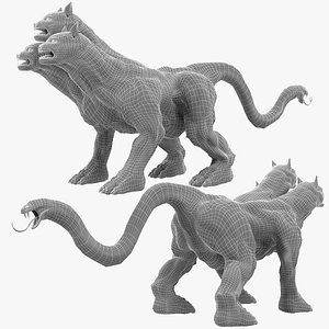3D Cerberus Dog Base Mesh