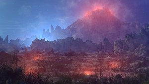 Volcano Mountain 3D model