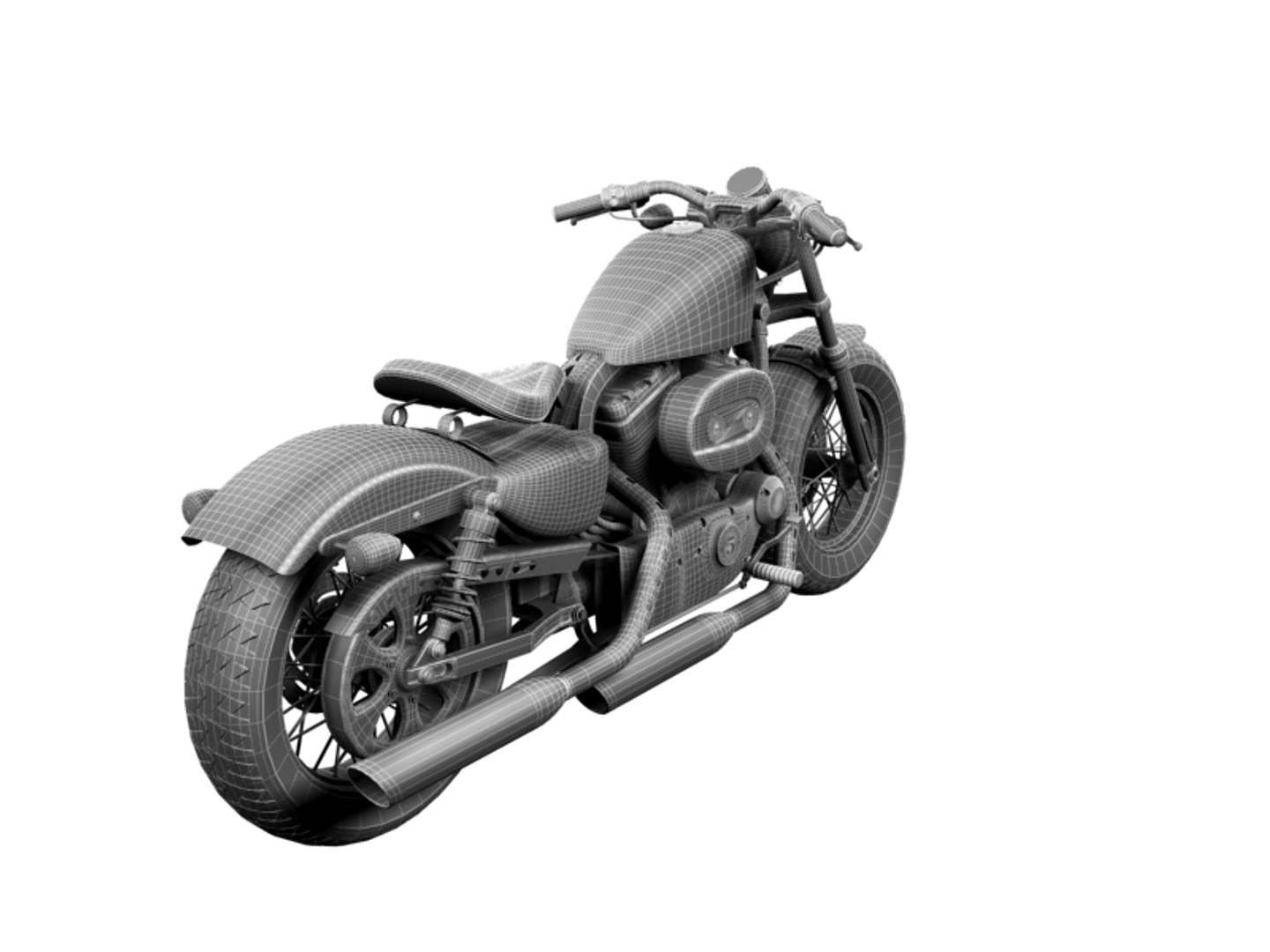 Harley-davidson Xl1200 Sportster Forty-eight 3d Obj