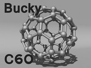 free carbon bucky ball 3d model