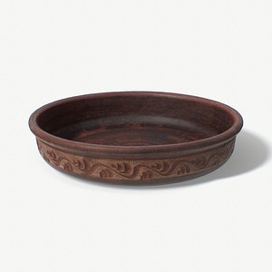 3D model scan clay dish claydish