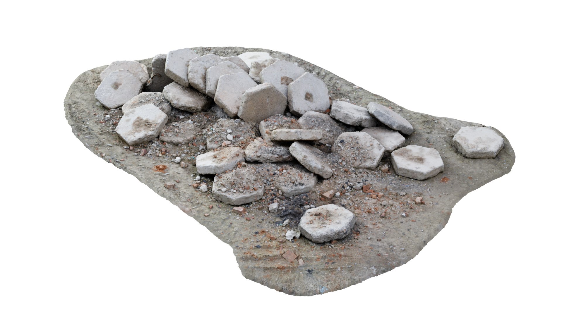 Concrete rubble RAW Scan 3D model - TurboSquid 1764482