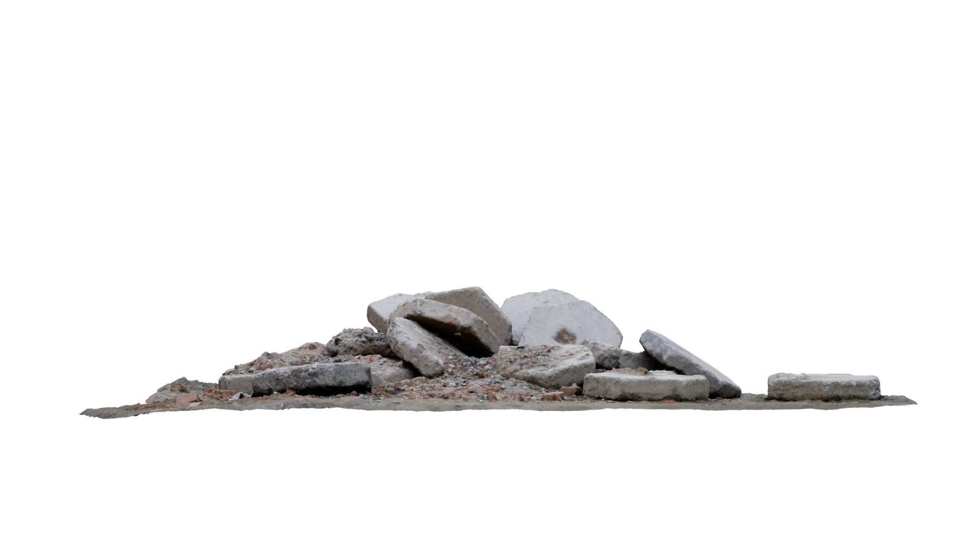 Concrete rubble RAW Scan 3D model - TurboSquid 1764482