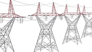 Electric Transmission Tower 3D model