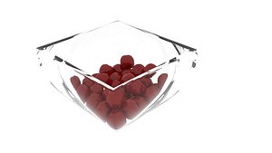 bowl cherries 3D