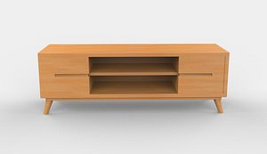 Wood Furniture 01 3D model 3D model