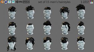 3D Cartoon hairstyles