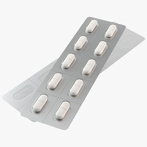 Pills Blister Pack 3D model