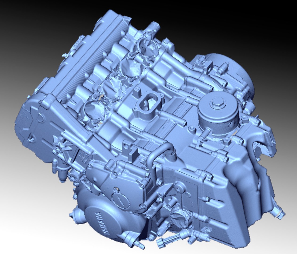 Yamaha R6 Engine Model - TurboSquid 1225340