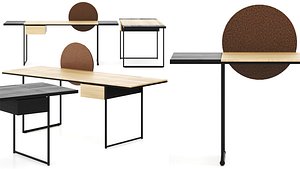 3D Macis by Opinion Ciatti Extendible Desk Table